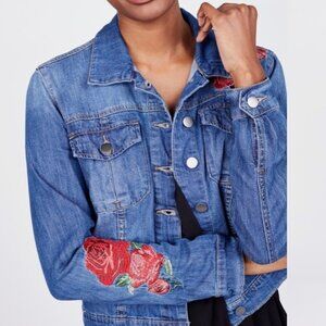 Kut from the Kloth Embroidered Floral Jean‎ Jacket